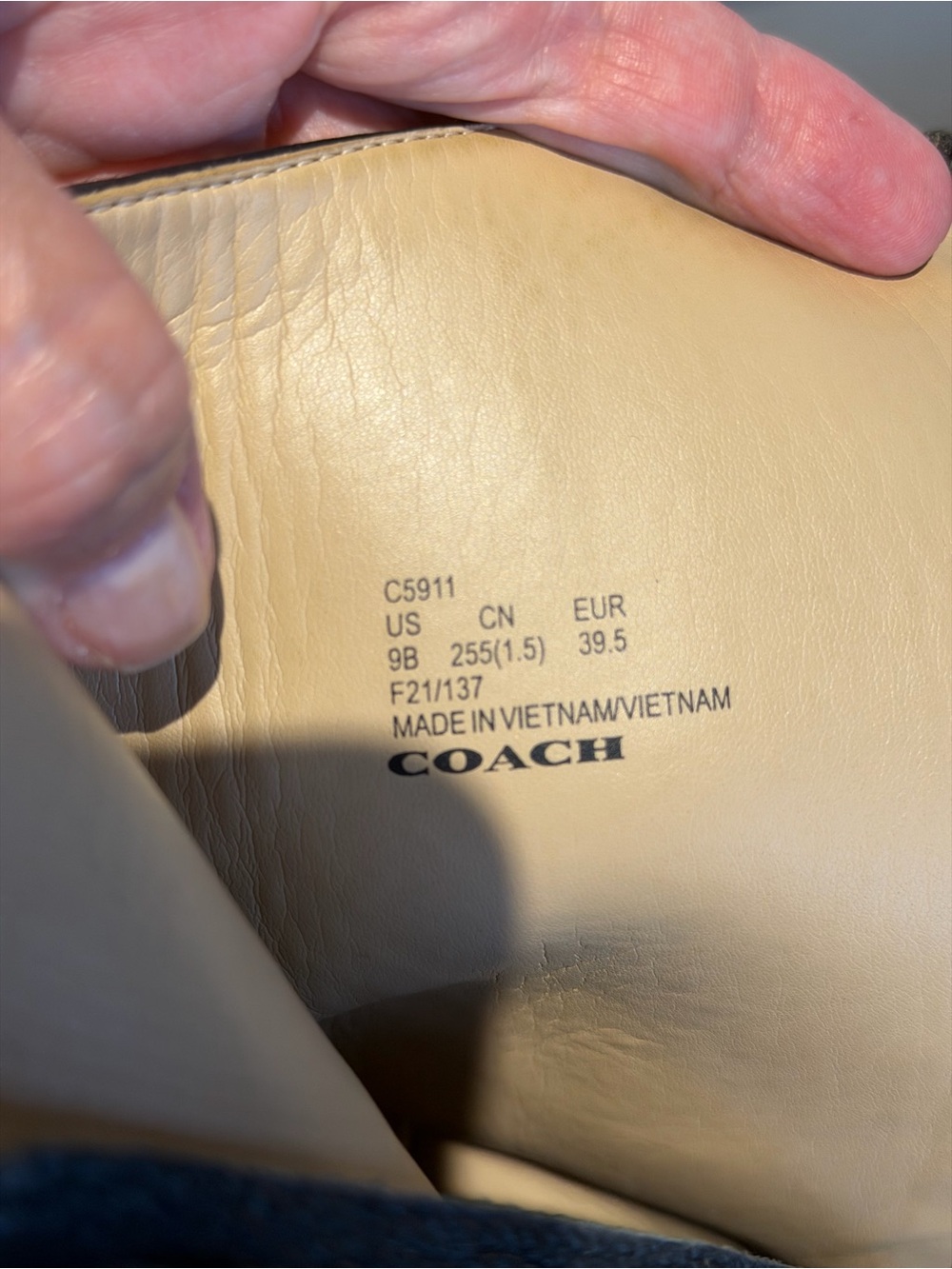 Coach Women's Black Leather Knee-High Boots 9 - Picture 7 of 7